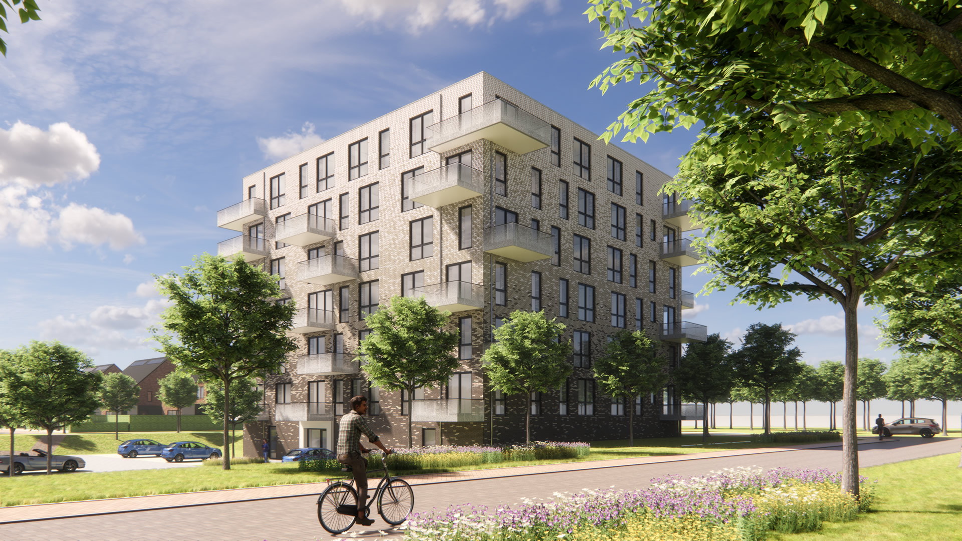 Impressie van de appartementen in het project Heidepost